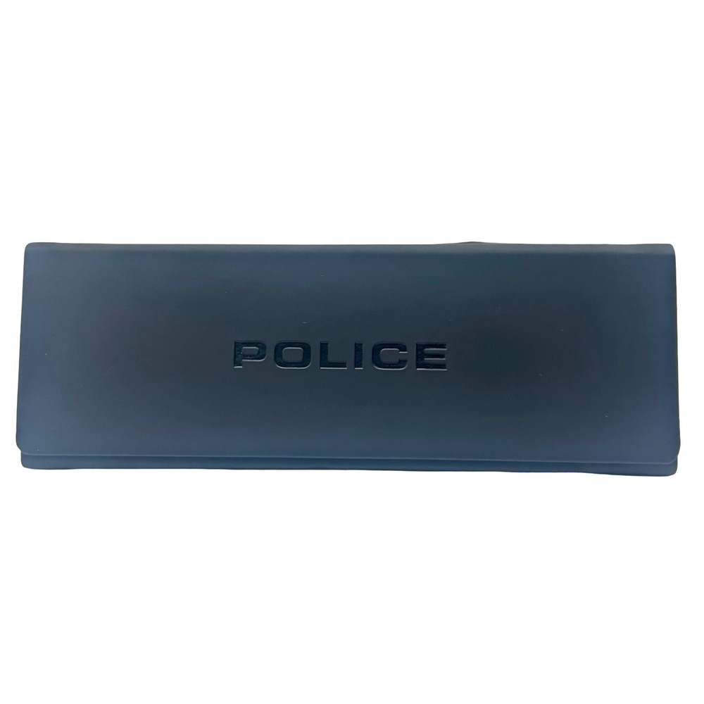 Police Sunglass Eyeglass Case Black Triangle Foldable‎ Logo
